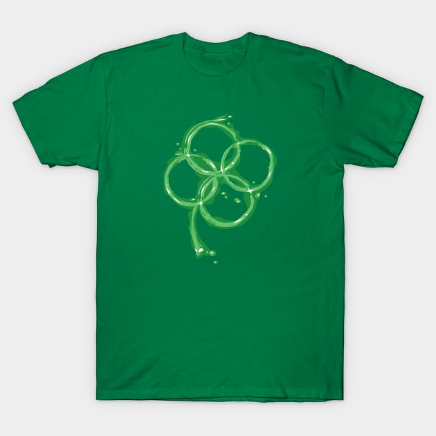 Beer Clover (Green) T-Shirt by LaughingDevil